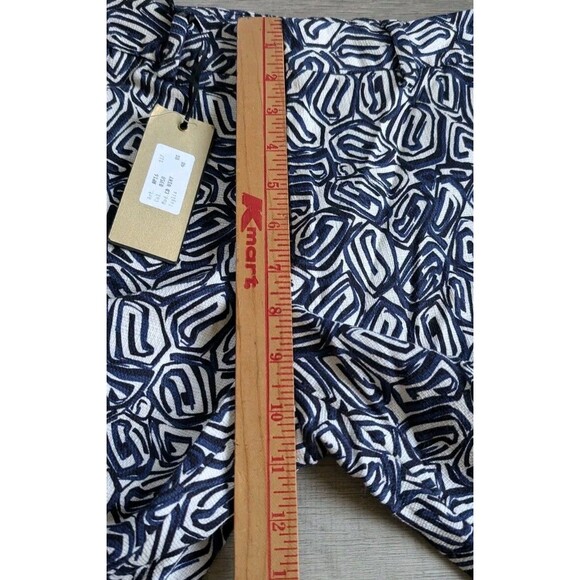 New PT Torino PT01 Woman Pants Midnight Blue Geometric Sz 40 NWT - Picture 9 of 11